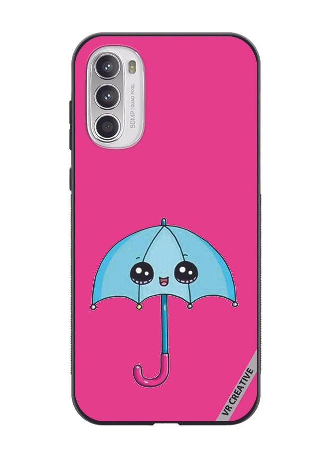 VR CREATIVE Protective Case Cover For Motorola Moto G82 Umbrella Design Multicolour - Image 1