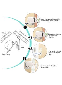 Y&D Mini Latch Automatic Spring Catch, Touch Catch Lock Push Open with for Kitchen Cabinet Cupboard Wardrobe Door(2 Pcs )  - Image 4