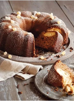 BLACKSTONE Silicon Fluted Tube Cake Pan, Non-Stick Bundt Pan for Baking, Heat Resistant & Dishwasher Safe 25x10.5cm  - Image 3