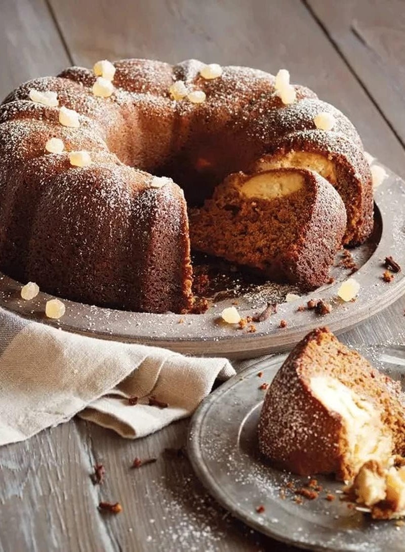 BLACKSTONE Silicon Fluted Tube Cake Pan, Non-Stick Bundt Pan for Baking, Heat Resistant & Dishwasher Safe 25x10.5cm - Image 3
