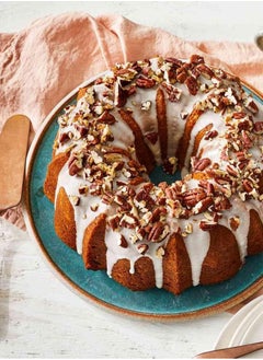 BLACKSTONE Silicon Fluted Tube Cake Pan, Non-Stick Bundt Pan for Baking, Heat Resistant & Dishwasher Safe 25x10.5cm  - Image 4