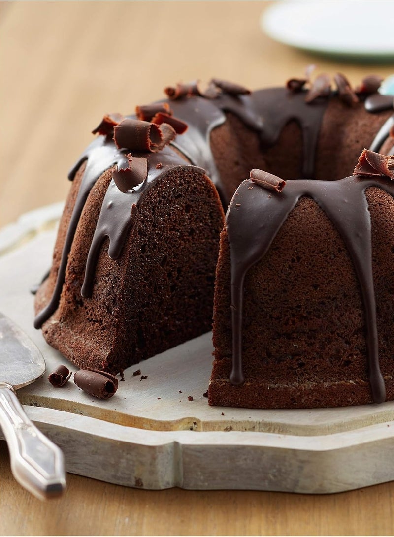 BLACKSTONE Silicon Fluted Tube Cake Pan, Non-Stick Bundt Pan for Baking, Heat Resistant & Dishwasher Safe 25x10.5cm - Image 5