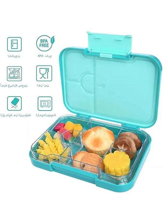 Arabest Bento Lunch Box for Kids, 6 Compartments Ideal Portion Sizes Leak-Proof Bento box for Kids  - Image 3