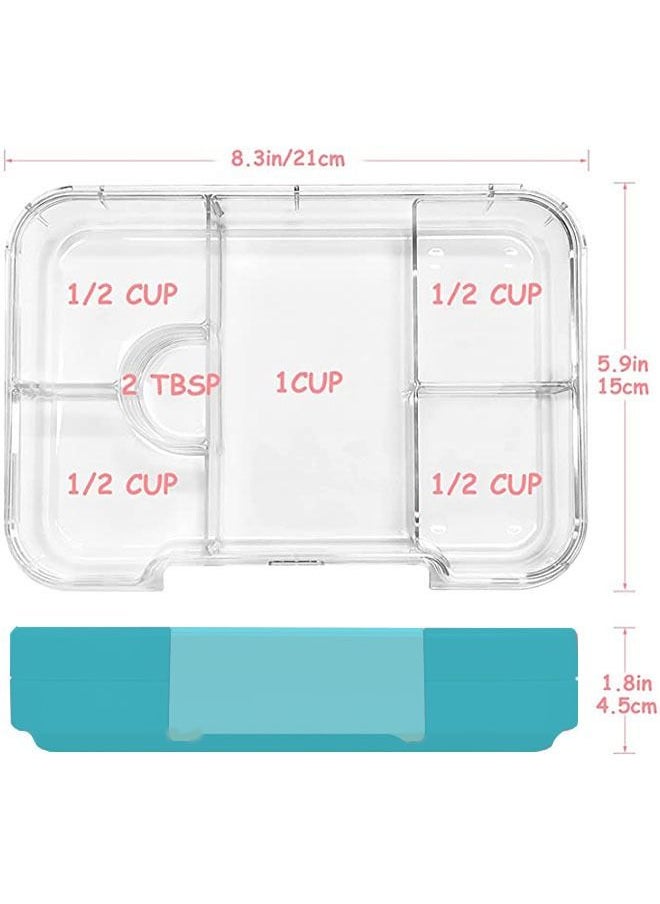 Arabest - Bento Lunch Box for Kids, 6 Compartments Ideal Portion Sizes Leak-Proof Bento box for Kids - Image 1