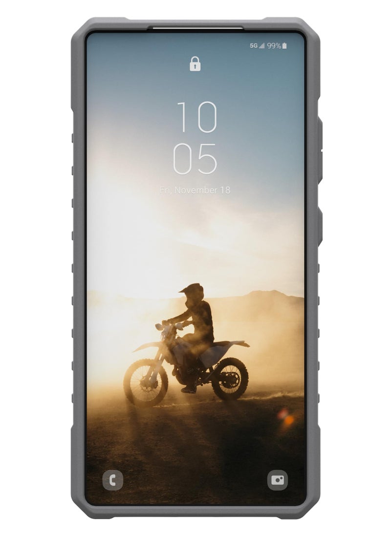 Gear UAG Pathfinder Clear Samsung Galaxy S25 ULTRA case cover 【MagSafe compatible】 with Wrist 18 Feet Drop tested Luminous Glow in The Dark - Active Neon - Image 5