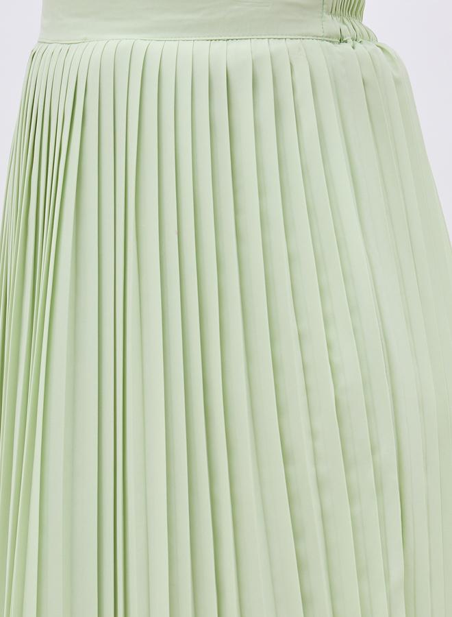 Styli Styli Pleated A-Line Midi Skirt  - Image 4
