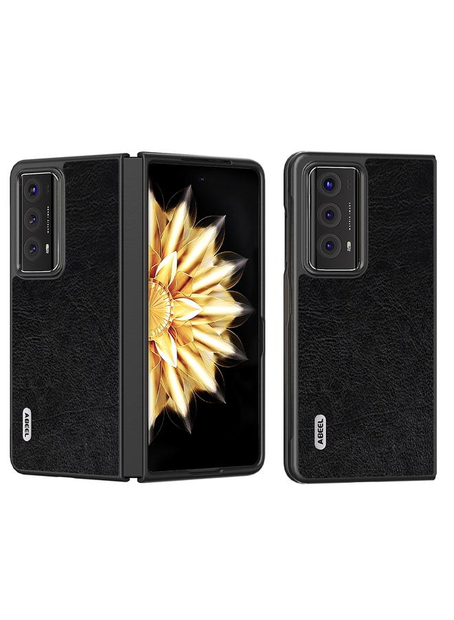 اس-توب جراب لهاتف Honor Magic V2 ABEEL بتصميم ريترو من مادة البولي يوريثان وملمس الليتشي - Image 1