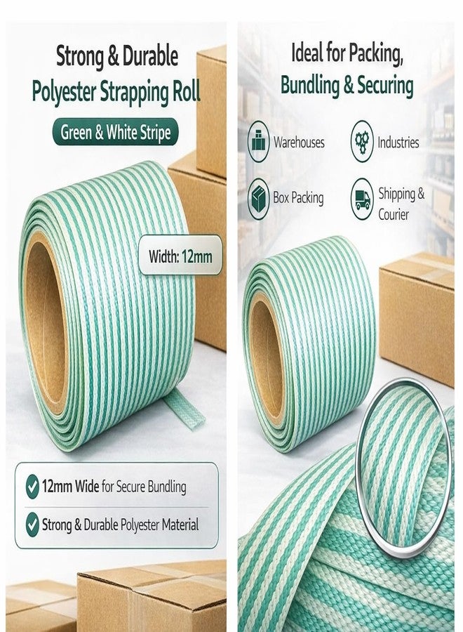 Cellroon Strapping Roll High Strength, Polypropylene (100% Virgin) PP Packaging/Packing Box Strap/Strapping Roll (12 Mm Thickness) (2 KG) (Pack of - 2) - Image 4
