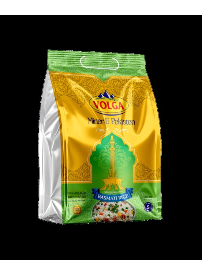 Volga Minar-e Pakistan Basmati Rice 5Kg
