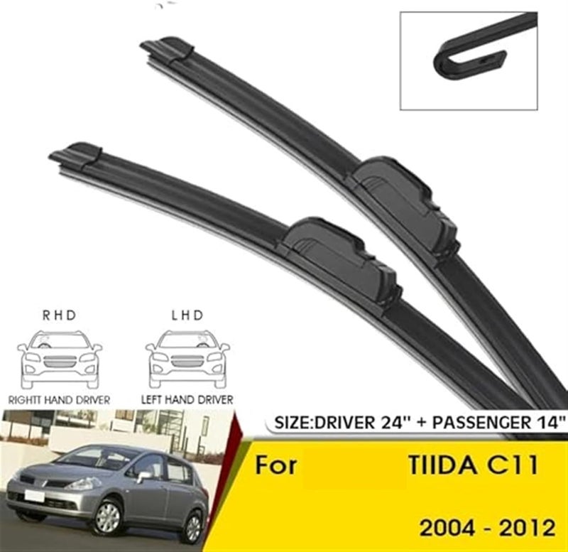 Wivplex Car Front Wiper Blades for Nissan Tiida C11 - Image 4