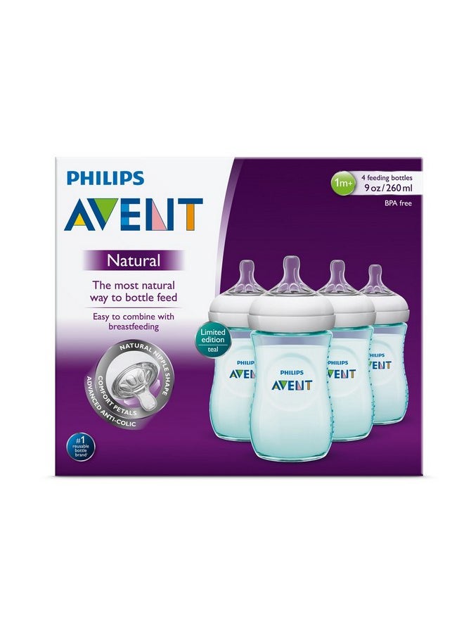 Philips AVENT Natural Bottle, Teal, 9 Ounce, 4 Count - pzsku/Z1B0CA0C87999E63E8C70Z/45/_/1737031284/0402f03d-7614-4c46-85dc-922009128095