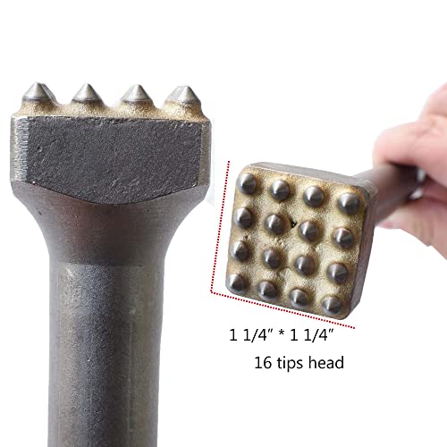 ACTINTOOL 8 1/4 in. SDS Max 16 Pins Concrete Repair Patch Prepare Bushing Head, 1 1/4 Inch Square Head Concrete Roughness Coating Remove Bushing Tool Bit for Demolition Hammer (Pack of 1) - Image 5