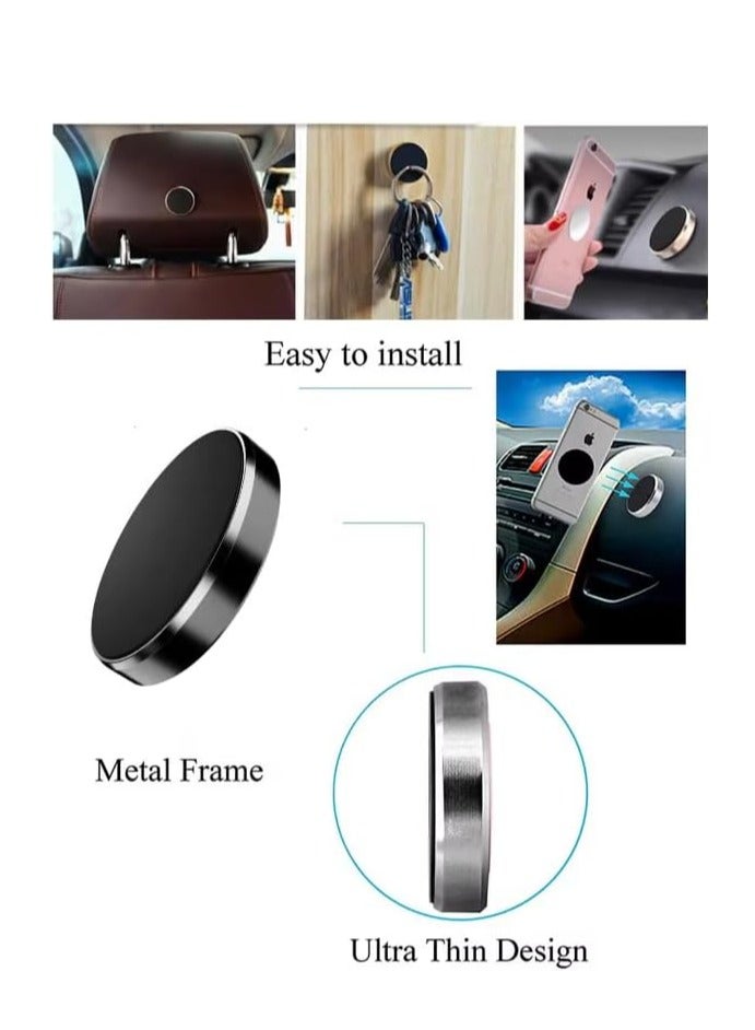 Universal Magnetic Air Vent Car Cell Phone Holder cellphone Dashboard Clip Magnet Mobile Phone Stand Mount for Car HA8 Black
