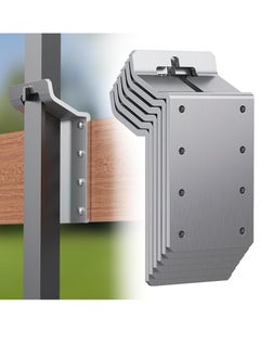 General 6-Piece T-Post Bracket T-Post Angle Support Vertical Mounting Bracket for Fence of T-Post  - Image 2