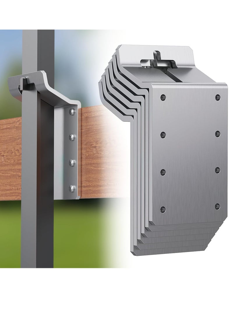 General - 6-Piece T-Post Bracket T-Post Angle Support Vertical Mounting Bracket for Fence of T-Post - Image 1