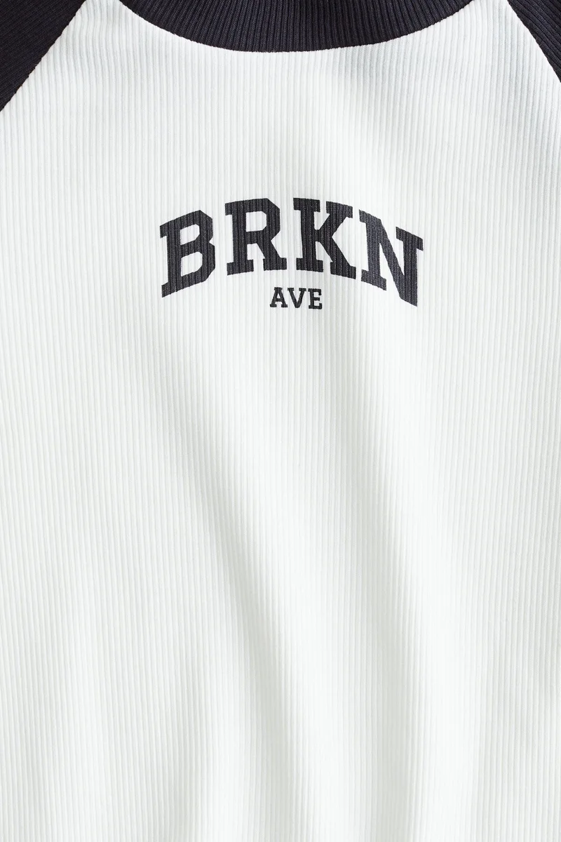 H&M Ribbed cotton top