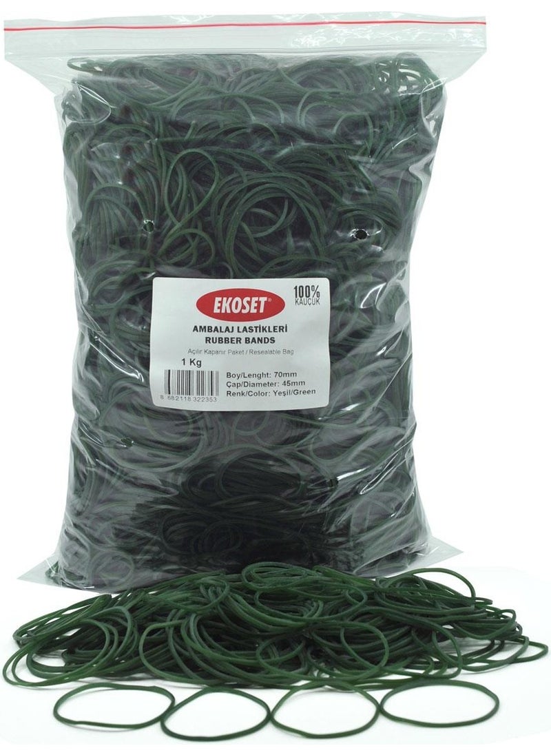 Ekoset 70 mm Green Colored Rubber Package Rubber 12KG Box  - Image 2
