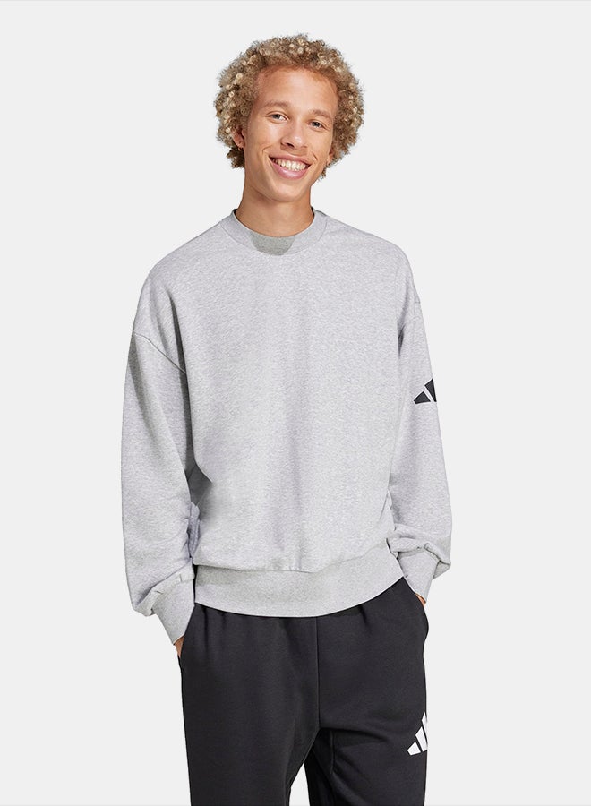Adidas Essentials Loose Fit 3 Bar Logo Sweatshirt - Image 3