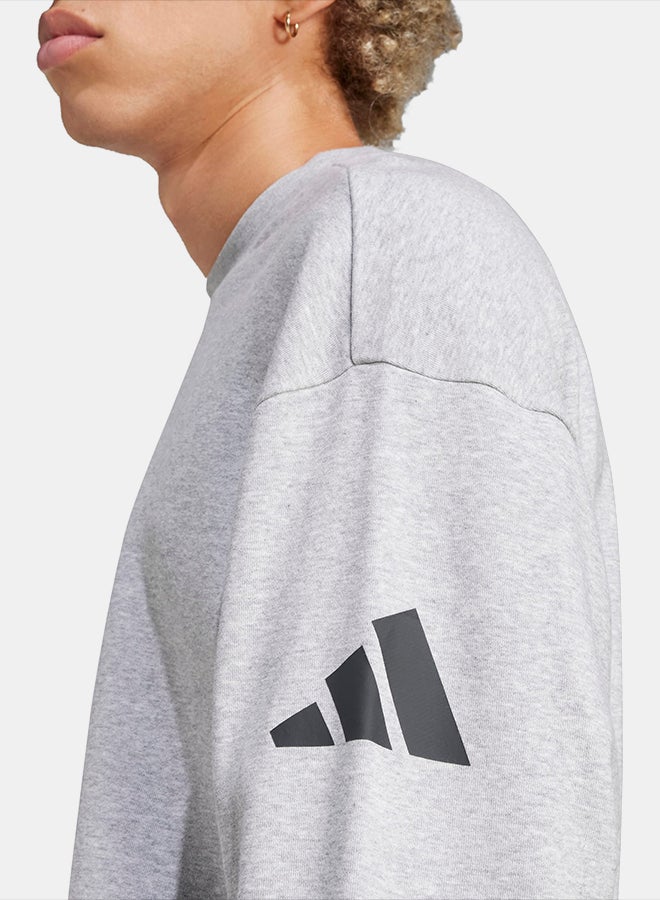 Adidas Essentials Loose Fit 3 Bar Logo Sweatshirt - Image 5