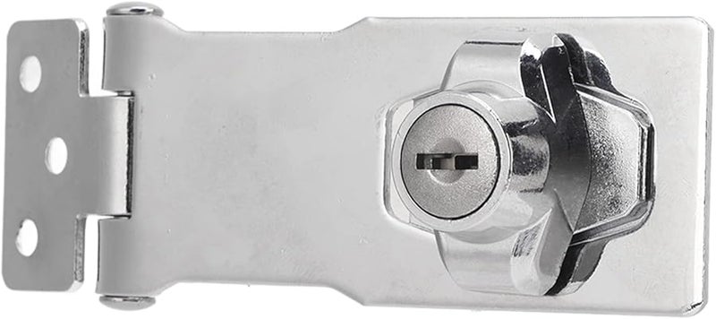 Tyenaza 2Pcs Zinc Alloy Keyed Hasp Lock Kit for Drawers Cabinets and Boxes - Image 5