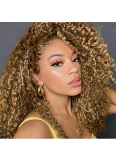 Eerya 7 Packs GoGo Curl Crochet Hair Short Curly Crochet Hair for Women Water Wave Beach Curl Deep Twist Crochet Braids Synthetic crochet Hair Extensions 10 Inch 27 