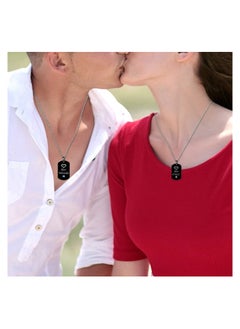 Couple Tag Pendent Necklace, Stainless Steel Pendant Necklace with CZ Stones Double Heart, Her One His Only Tag Necklace, Anniversary Valentines Gift for Lover - pzsku/Z1B0D0CF2AAB7B47B79BCZ/45/_/1698661315/07bdd162-be21-4a49-b337-865c17658bbb