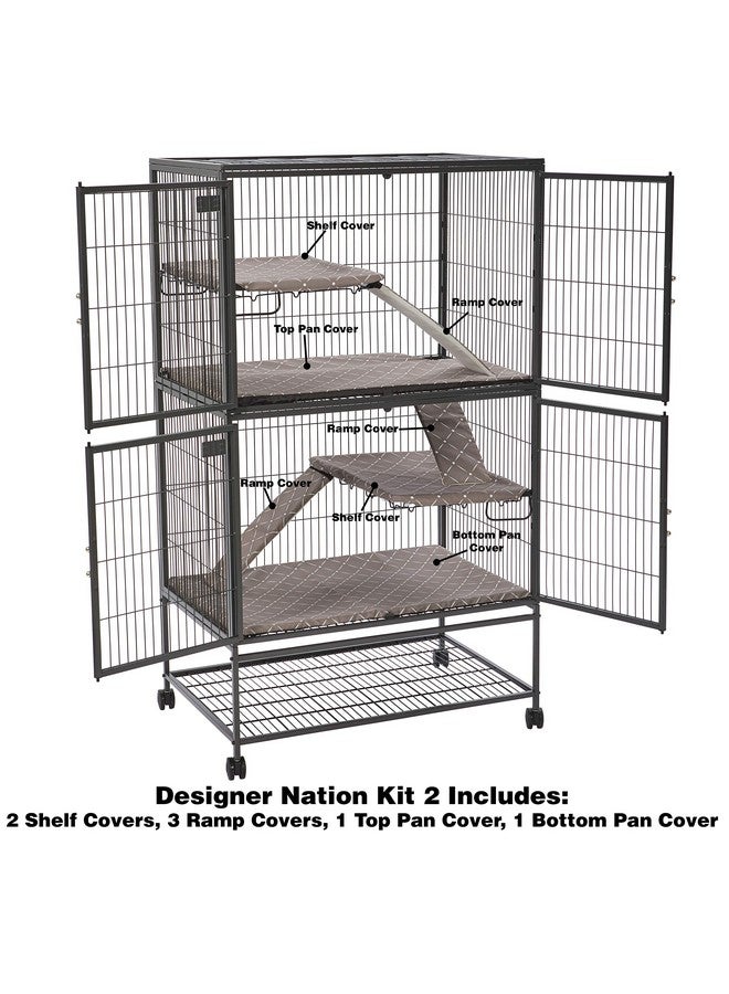MidWest Homes for Pets MidWest Homes for Pets Ferret Nation & Critter Nation Accessories Kit, Designer Diamond Print, Kit 2  - Image 2