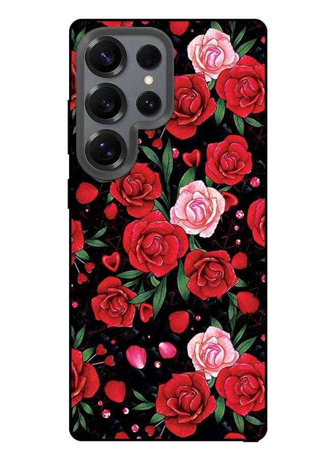 EYE CATCH Printed Protective Case Cover For Samsung Galaxy S25 Ultra-  Red Rose - Image 1