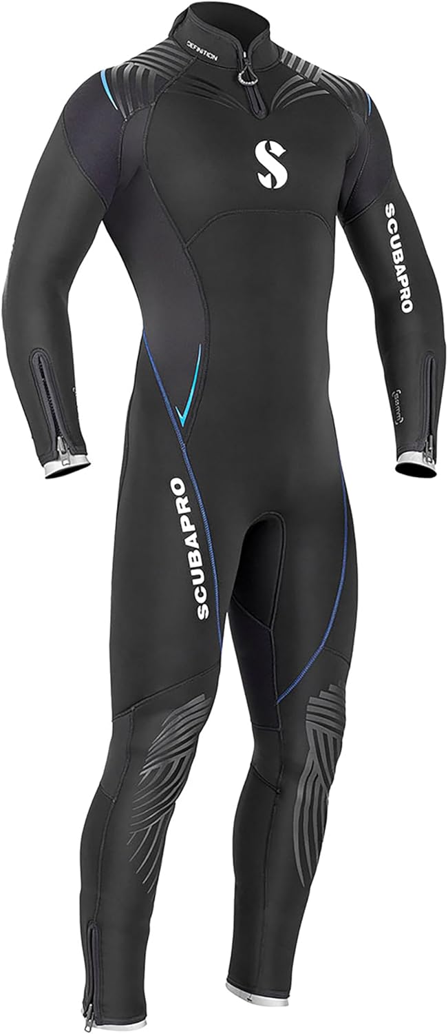 SCUBAPRO Definition Steamer 5 mm Mens Diving Wetsuit BlackBlue Medium Short - Image 1