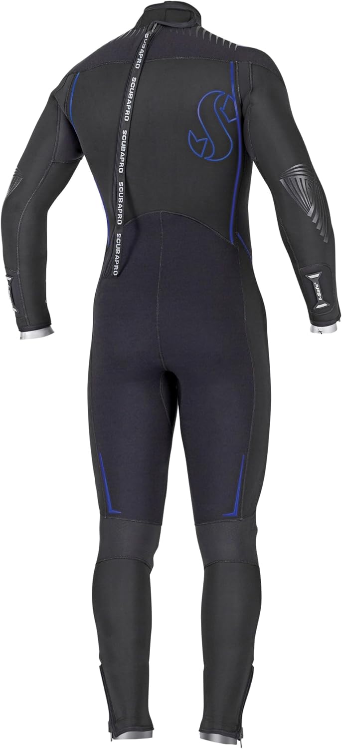 SCUBAPRO Definition Steamer 5 mm Mens Diving Wetsuit BlackBlue Medium Short - Image 2