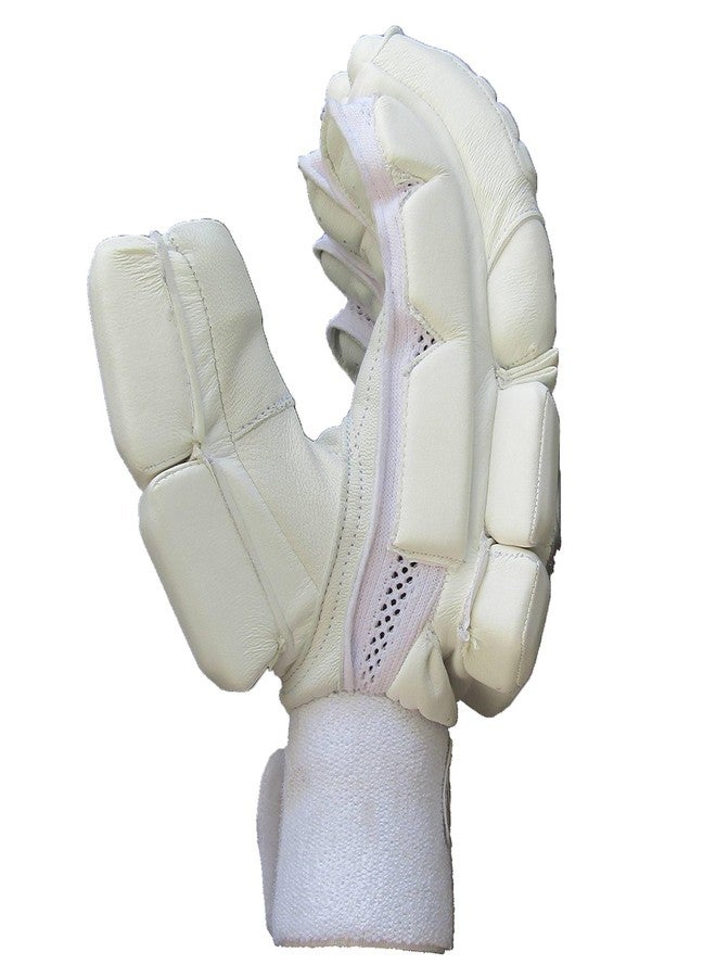 THRAX Pursuit Cricket Batting Gloves, White Color, Men's Size Right-Handed - Image 3