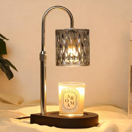 GEEZO Fragrance Candle Warmer LampElectric Candle Warmer with Timer DimmerMom Christmas Birthday Gifts for Women House Warming Gifts New Home Bedroom Decor - Image 1