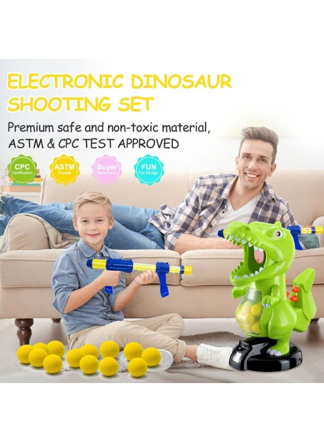Oasisgalore Dinosaur Target Shooting Game Children's Toy Gun, Toy Gun with Air Pump Gun, Party Toy with Lcd Score Record, Interactive Electronic Games Toys Gift for Boys and Girls - Image 2