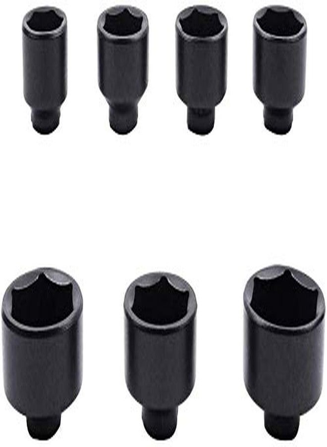 iBetter 7-Piece Oil Filter Cap Wrench Tool Kit Includes 24mm,27mm,29mm,30mm,32mm,36mm,38mm Socket Set Compatible with Mercedes Benz, VW, BMW and More Automotive Cartridge Oil Filter Housing (Black) - Image 4