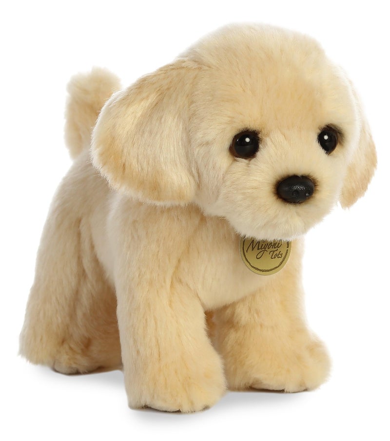 AuroraÂ® Adorable MiyoniÂ® Tots Golden Lab Pup Stuffed Animal - Lifelike Details Make a Cherished Companion - Perfect for Decorating Bedrooms or Classrooms - Brown 8.5 Inches