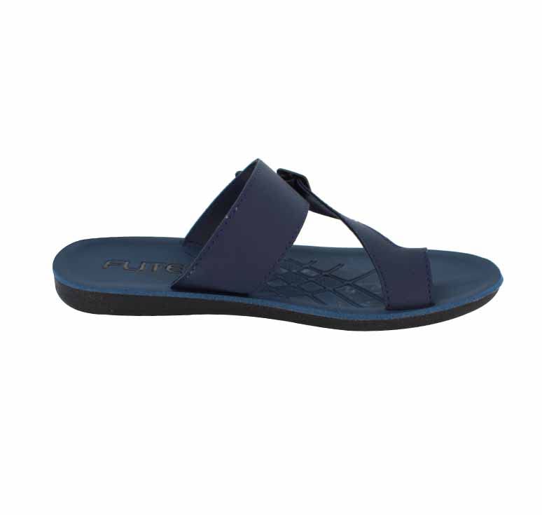 FLITE PU Mens PUg086G Slippers/Mens Faux Leather Slipper - Flat Chappal Cum Thong Sandal - For Daily Use Outdoor Indoor Formal Office Home Ethnic Casual Wear (Blue, Numeric_10) - Image 5