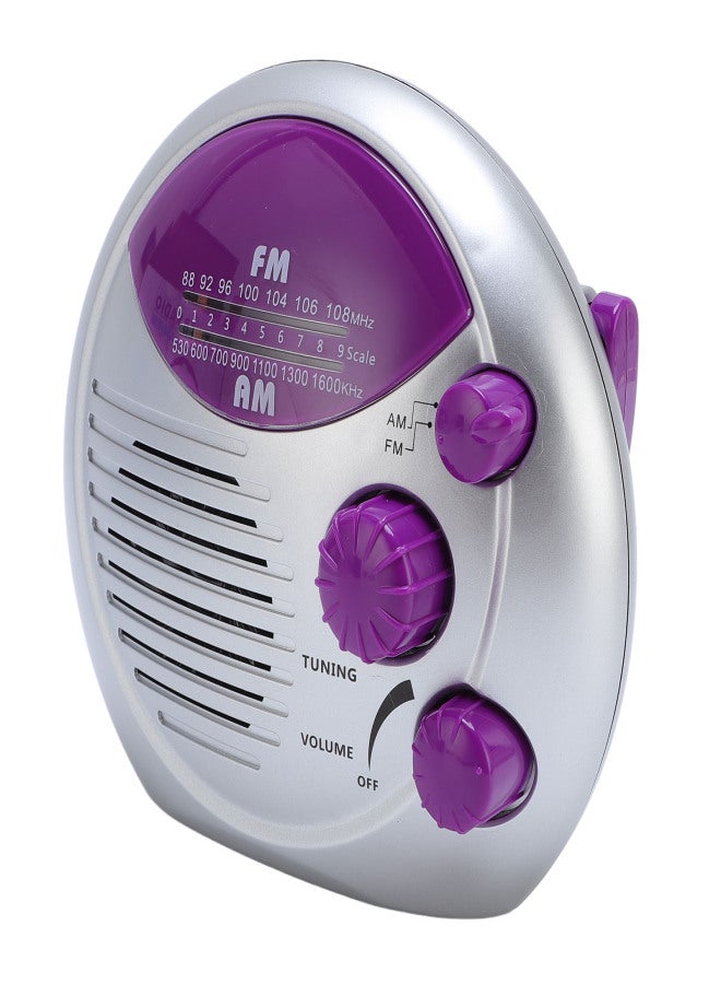 Water Proof Shower Radio Portable AM FM Battery Powered Radio for Bathroom Kitchen Outdoor - Image 2