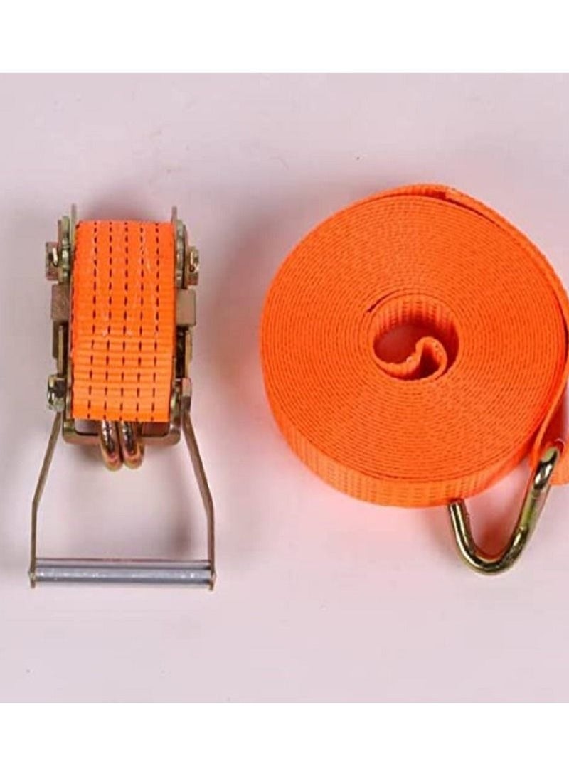 Cargo Lashing Belt, Heavy Duty Tie Down Straps, Adjustable Lashing Straps, Ratchet Strap Belt with Metal Buckle
