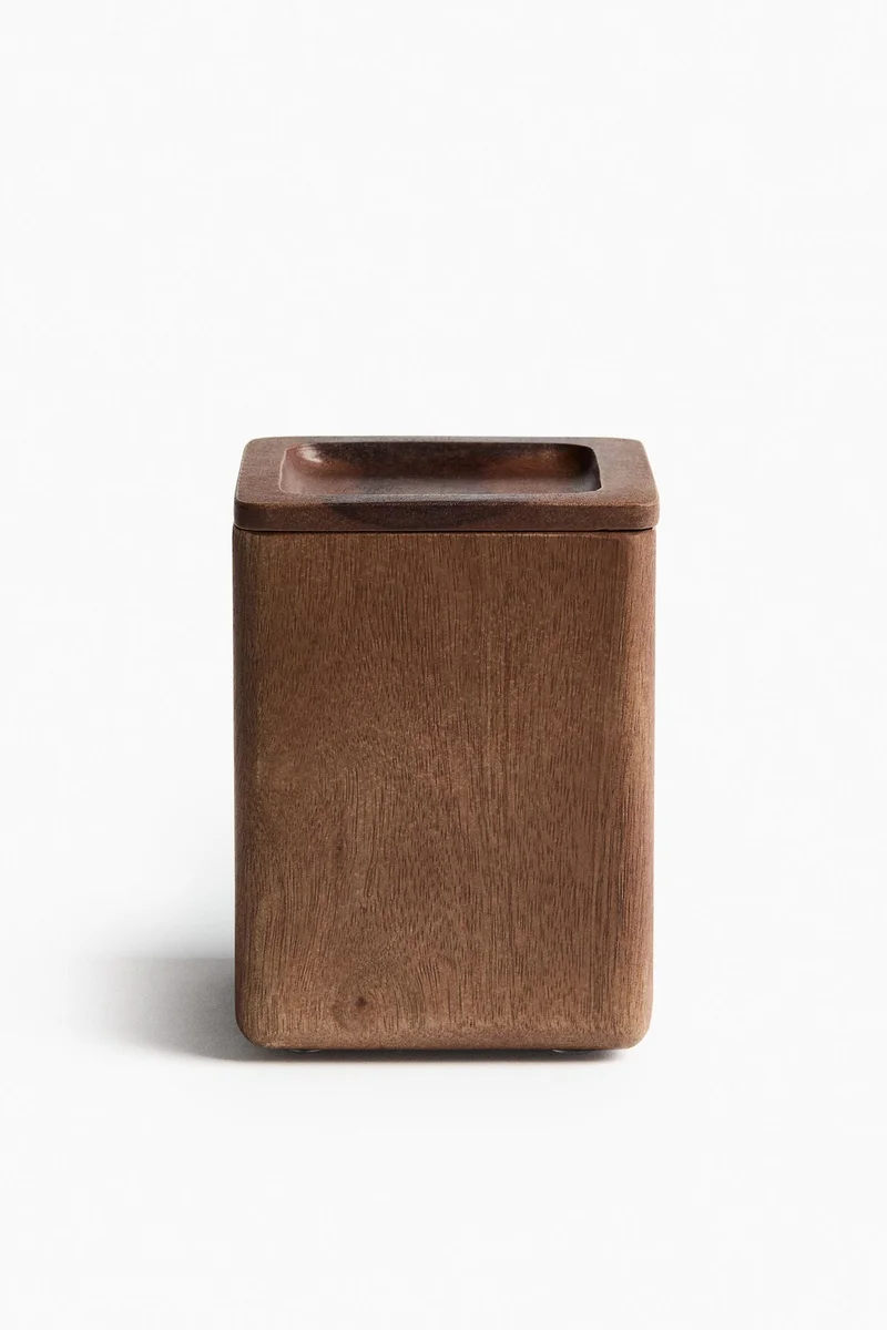 اتش اند ام صندوق تنظيم خشبي وطويل