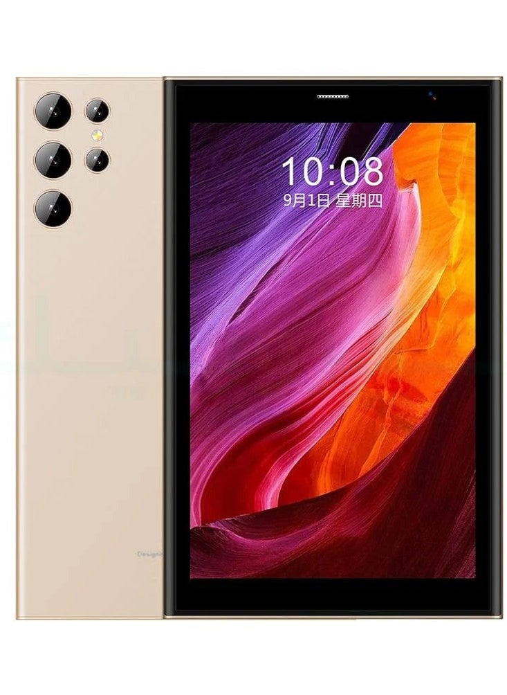 AirTab Airtab U24 Pro Smart Tablet with 10.1-inch FHD Screen, 16GB RAM, 1TB Storage, 10,000mAh Battery, and Arabic Keyboard - Gold  - Image 1