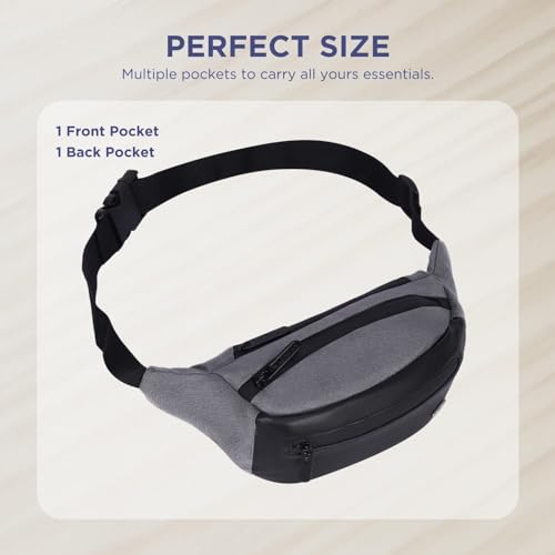 WILDHORN Waist Bags for Men Women I Ultra Strong Stitching Sturdy Zippers Waterproof Pocket Large Fanny Pack for Hiking Travel Camping Running - Image 4