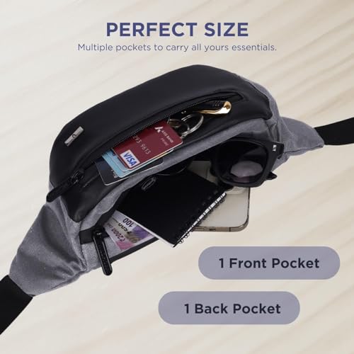 WILDHORN Waist Bags for Men Women I Ultra Strong Stitching Sturdy Zippers Waterproof Pocket Large Fanny Pack for Hiking Travel Camping Running - Image 5