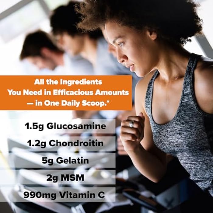 Labrada Nutrition Elastijoint, Orange Flavor,Glucosamine Joint Support Supplement Powder for Men & Women, Joint Relief & Bone Health Supplement with MSM, Glucosamine Chondroitin MSM Gluten-Free - Image 5