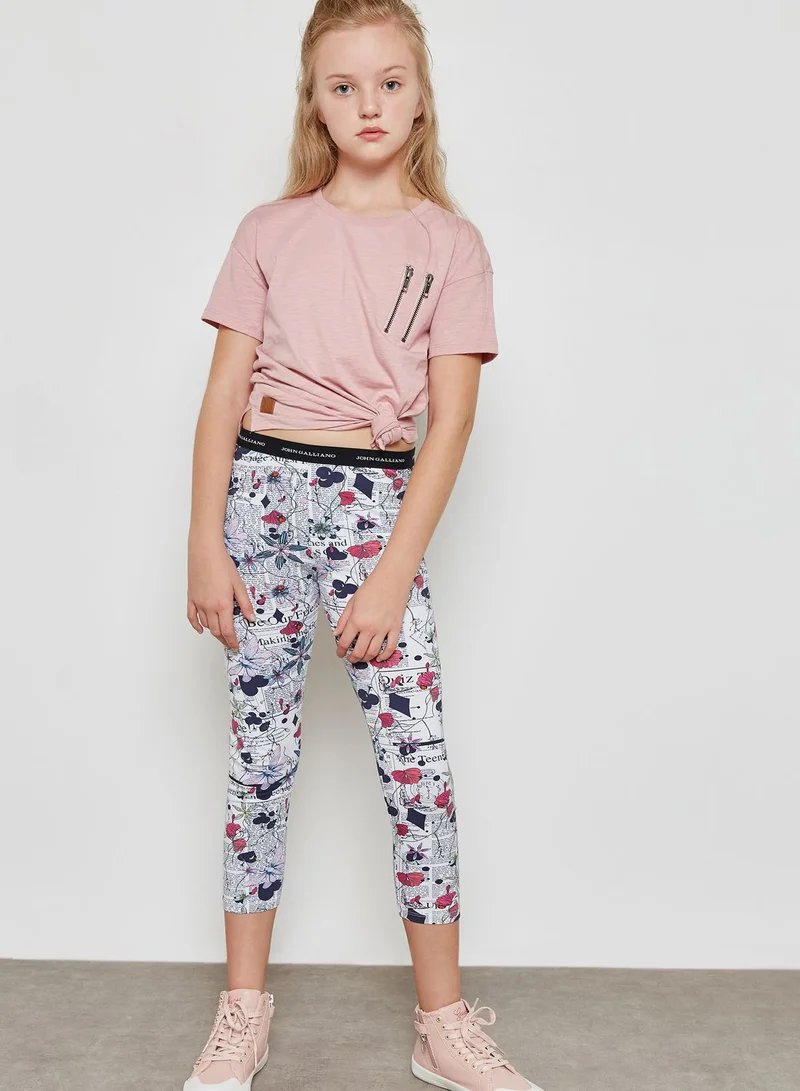 John Galliano Little Printed Pants