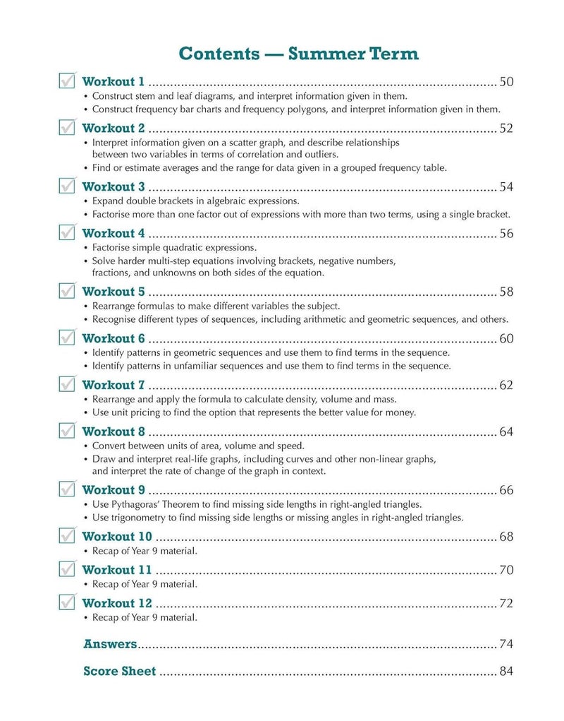 KS3 Maths 10-Minute Weekly Workouts - Year 9 - Image 5