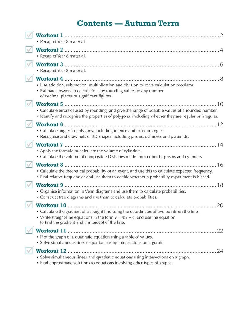 KS3 Maths 10-Minute Weekly Workouts - Year 9 - Image 3