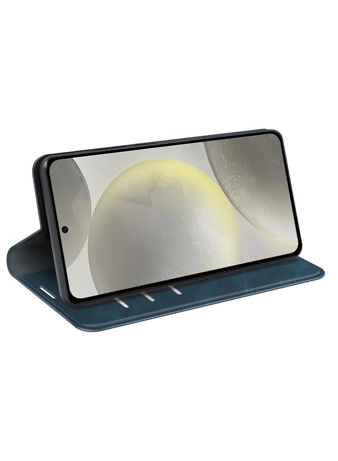 اس-توب جراب هاتف Samsung Galaxy S24 FE 5G جراب هاتف جلدي مغناطيسي بتصميم ريترو - Image 5