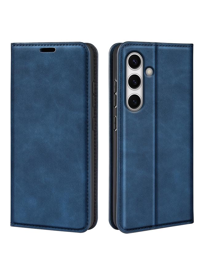 اس-توب جراب هاتف Samsung Galaxy S24 FE 5G جراب هاتف جلدي مغناطيسي بتصميم ريترو - Image 1