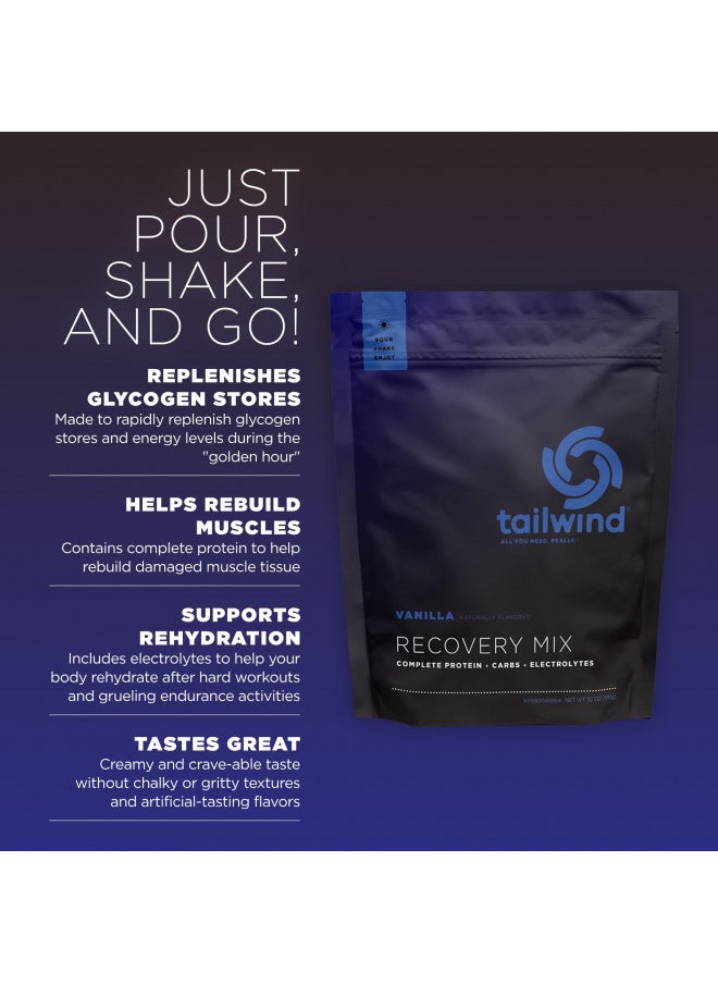 Tailwind Nutrition Tailwind Nutrition Rebuild Recovery Drink Mix, Complete Protein with Electrolytes and Carbohydrates, Free of Gluten, Soy, and Dairy, Vegan, 15 Servings, Vanilla  - Image 2