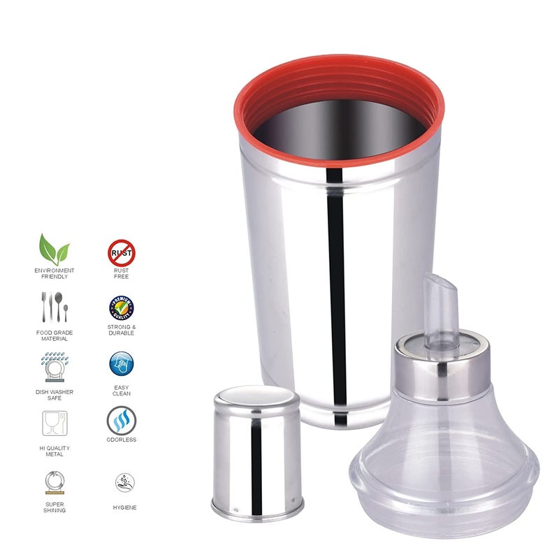 Foliam Oil Dispenser Bottle Oil Pourer Dispensing Bottles Stainless Steel Oil Bottle with No Drip Pouring Spout Vinegar Dispenser Oil Pot 500 - Image 2
